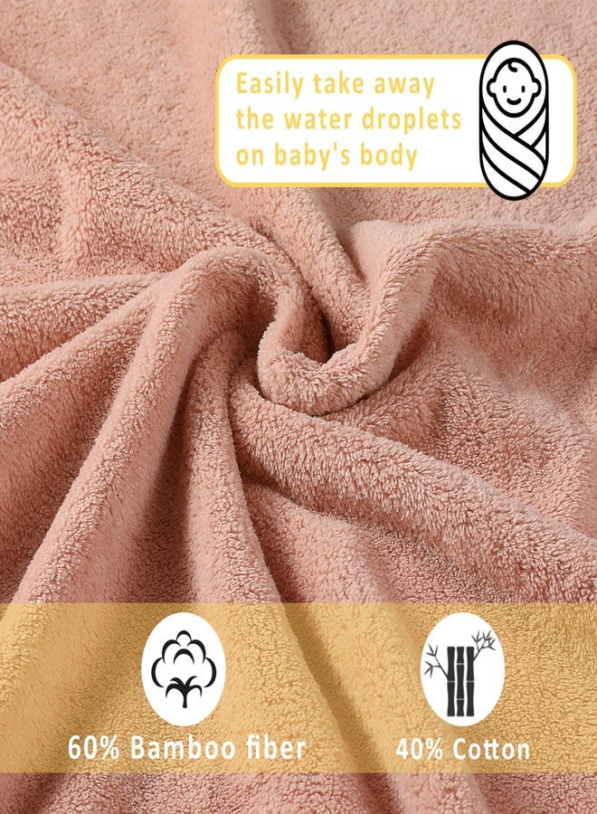 مجموعة من 6 مناشف أطفال بغطاء رأس من VZZNN - مقاس 32×32 بوصة، مناشف استحمام فائقة النعومة للأطفال حديثي الولادة، مناشف فائقة الامتصاص ومضادة للحساسية للأطفال الرضع من الجنسين - Image 5